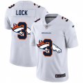 Denver Broncos #3 Drew Lock White Nike White Shadow Edition Limited Jersey