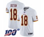 Washington Redskins #18 Josh Doctson White Vapor Untouchable Limited Player 100th Season Football Jersey