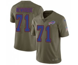 Buffalo Bills #71 Marshall Newhouse Limited Olive 2017 Salute to Service Football Jersey