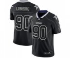 Dallas Cowboys #90 Demarcus Lawrence Limited Lights Out Black Rush Football Jersey