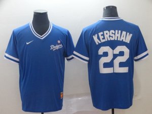 Nike Majestic Los Angeles Dodgers #22 Clayton Kershaw Blue M&N MLB Jersey