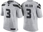 Seattle Seahawks #3 Russell Wilson 2016 Gridiron Gray II NFL Limited Jersey