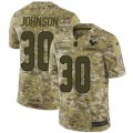 Houston Texans #30 Kevin Johnson Limited Camo 2018 Salute to Service NFL Jersey