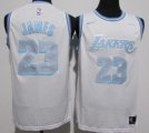Los Angeles Lakers #23 LeBron James Nike White 2020-21 Swingman Jersey