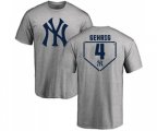 MLB Nike New York Yankees #4 Lou Gehrig Gray RBI T-Shirt