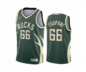Milwaukee Bucks #66 Axel Toupane Green NBA Swingman 2020-21 Earned Edition Jersey