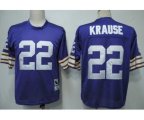 Minnesota Vikings #22 Paul Krause Purple Throwback Jersey