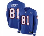 Buffalo Bills #81 Tyler Kroft Limited Royal Blue Therma Long Sleeve Football Jersey