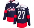 Washington Capitals #27 Alexander Alexeyev Authentic Navy Blue 2018 Stadium Series NHL Jersey