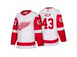 Detroit Red Wings #43 Darren Helm White 2017-2018 adidas Hockey Stitched NHL Jersey