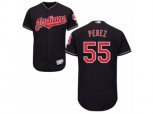 Cleveland Indians #55 Roberto Perez Navy Blue Flexbase Authentic Collection MLB Jersey