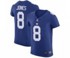New York Giants #8 Daniel Jones Royal Blue Team Color Vapor Untouchable Elite Player Football Jersey