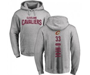 Cleveland Cavaliers #33 Shaquille O\'Neal Ash Backer Pullover Hoodie