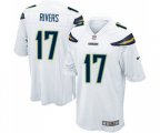 Los Angeles Chargers #17 Philip Rivers Game White Football Jersey