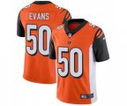 Cincinnati Bengals #50 Jordan Evans Orange Alternate Vapor Untouchable Limited Player Football Jersey