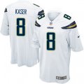 Los Angeles Chargers #8 Drew Kaser Game White NFL Jersey