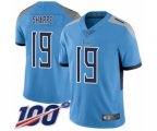 Tennessee Titans #19 Tajae Sharpe Light Blue Alternate Vapor Untouchable Limited Player 100th Season Football Jersey