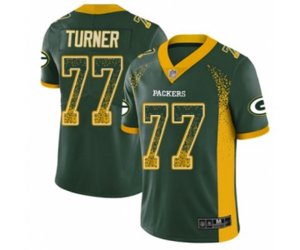 Green Bay Packers #77 Billy Turner Limited Green Rush Drift Fashion Football Jersey