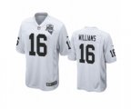 Las Vegas Raiders #16 Tyrell Williams White 2020 Inaugural Season Game Jersey