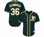 Oakland Athletics #36 Terry Steinbach Replica Green Alternate 1 Cool Base Baseball Jersey