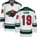 Minnesota Wild #19 Luke Kunin Authentic White Away NHL Jersey