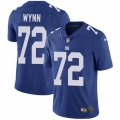 New York Giants #72 Kerry Wynn Royal Blue Team Color Vapor Untouchable Limited Player NFL Jersey