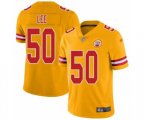 Kansas City Chiefs #50 Darron Lee Limited Gold Inverted Legend Football Jersey