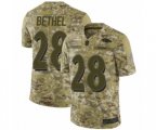 Baltimore Ravens #28 Justin Bethel Limited Camo 2018 Salute to Service Football Jersey