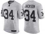Oakland Raiders #34 Bo Jackson 2016 Gridiron Gray II NFL Limited Jersey
