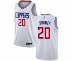 Los Angeles Clippers #20 Landry Shamet Authentic White Basketball Jersey - Association Edition