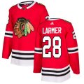Chicago Blackhawks #28 Steve Larmer Premier Red Home NHL Jersey