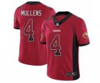 San Francisco 49ers #4 Nick Mullens Limited Red Rush Drift Fashion NFL Jersey