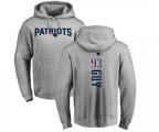 New England Patriots #93 Lawrence Guy Ash Backer Pullover Hoodie