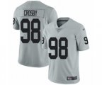 Oakland Raiders #98 Maxx Crosby Limited Silver Inverted Legend Football Jersey