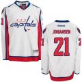 Washington Capitals #21 Lucas Johansen Authentic White Away NHL Jersey