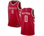 Houston Rockets #0 Russell Westbrook Swingman Red Basketball Jersey - Icon Edition