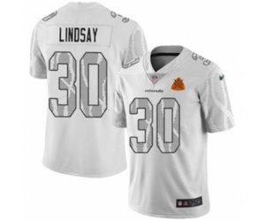 Denver Broncos #30 Phillip Lindsay Limited White City Edition Football Jersey