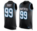 Carolina Panthers #99 Kawann Short Limited Black Player Name & Number Tank Top Football Jersey