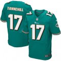 Miami Dolphins #17 Ryan Tannehill Elite Aqua Green Team Color NFL Jersey