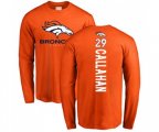 Denver Broncos #29 Bryce Callahan Orange Backer Long Sleeve T-Shirt