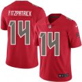 Tampa Bay Buccaneers #14 Ryan Fitzpatrick Limited Red Rush Vapor Untouchable NFL Jersey