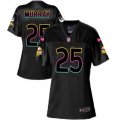 Women Minnesota Vikings #25 Latavius Murray Game Black Fashion NFL Jersey