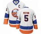 CCM New York Islanders #5 Denis Potvin Premier White Throwback NHL Jersey
