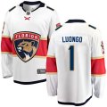 Florida Panthers #1 Roberto Luongo Fanatics Branded White Away Breakaway NHL Jersey