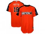 Cincinnati Reds #19 Joey Votto Replica Orange National League 2017 MLB All-Star MLB Jersey