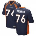 Denver Broncos #76 Calvin Anderson Nike Navy Vapor Untouchable Limited Jersey