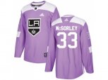 Los Angeles Kings #33 Marty Mcsorley Purple Authentic Fights Cancer Stitched NHL Jersey