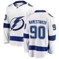 Tampa Bay Lightning #90 Vladislav Namestnikov Fanatics Branded White Away Breakaway NHL Jersey