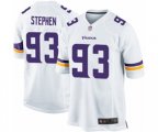 Minnesota Vikings #93 Shamar Stephen Game White Football Jersey