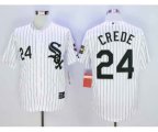 Chicago White Sox #24 Joe Crede White 2005 World Series Stitched Baseball Jersey[Crede]